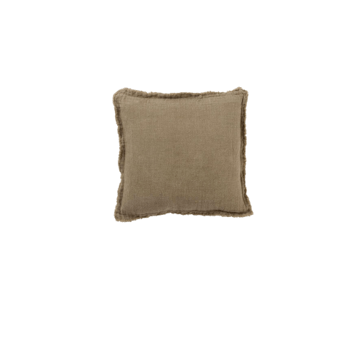 Cushion 50 Solid Linen Brown