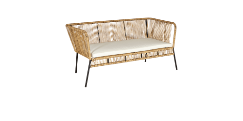 Scoebidoe Dubbel Natural met Zitkussen Wit