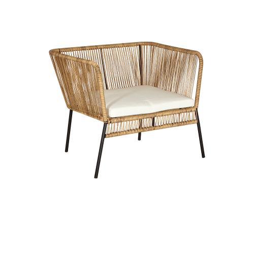 Scoebidoe Enkel Natural met Zitkussen Wit