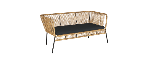 Scoubidou Dubbel Natural avec Coussin Noir