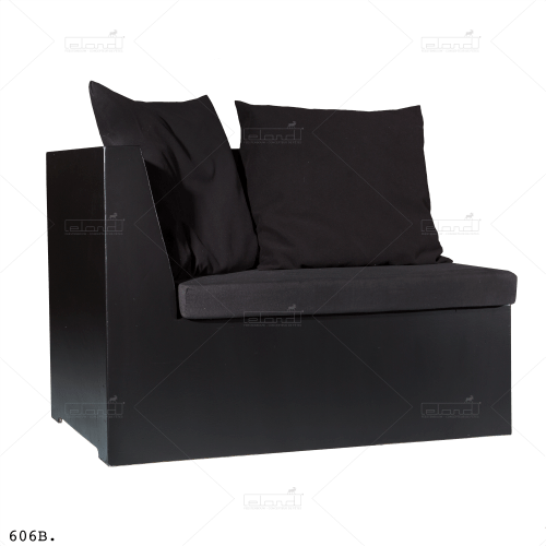 Bench Kubide Left 130 Black ⎜ Buy a sofa at Eland® Bench Kubide Left 130 Black ⎜ Buy a sofa at Eland®